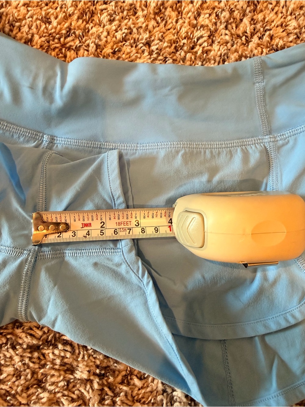 Lululemon Speed Short Blue Running Shorts Size 8 - Rare - Matching Bra Avail - Picture 8 of 8